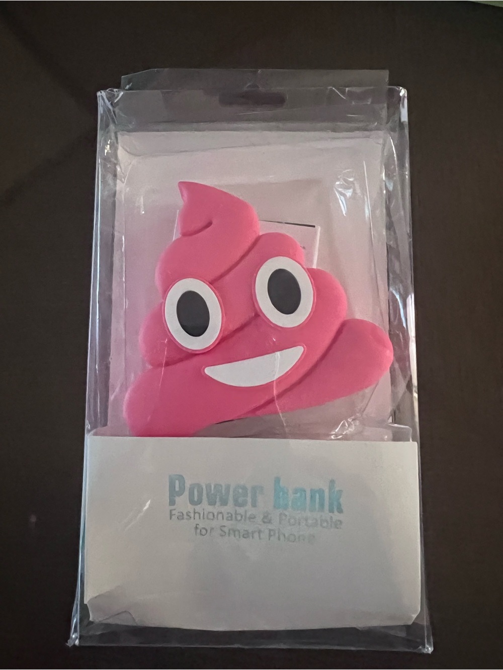 Pink Poop Emoji Portable Power Bank - new.
